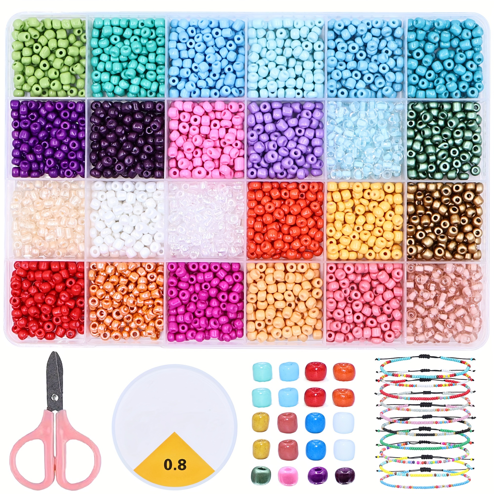 

24- 4mm Seed , 24- Making Kit, & Sewing , Accessories, Jewelry Kit