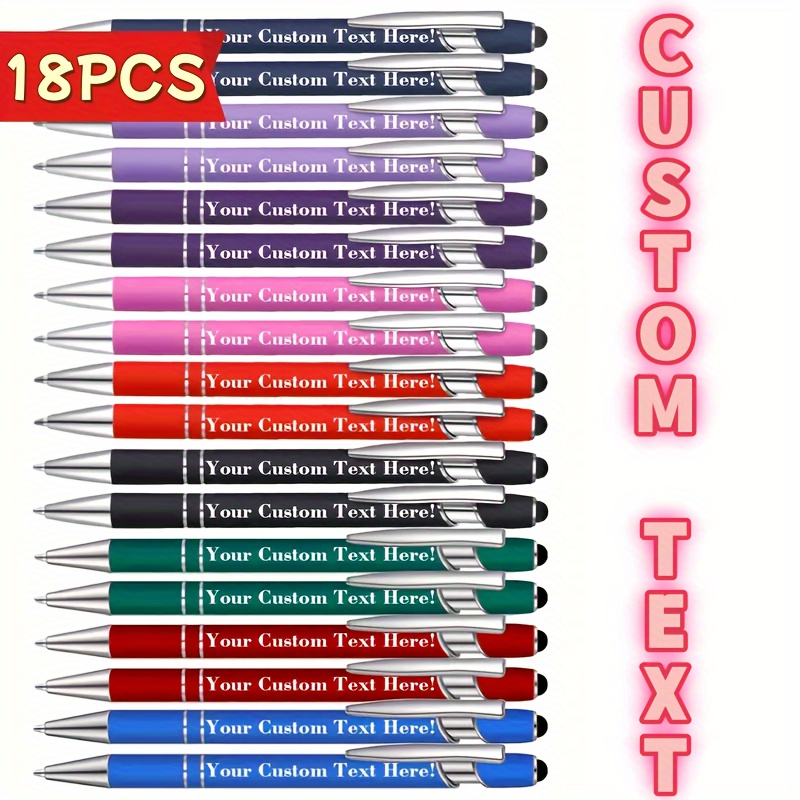 

Customizable Luxury Ballpoint Pen Set - 18pcs, 9 Colors Each, Anniversaries, Christmas, Thanksgiving, Birthdays, Weddings And Parties, Corporate Customizations, Event Souvenirs, The For Gift-