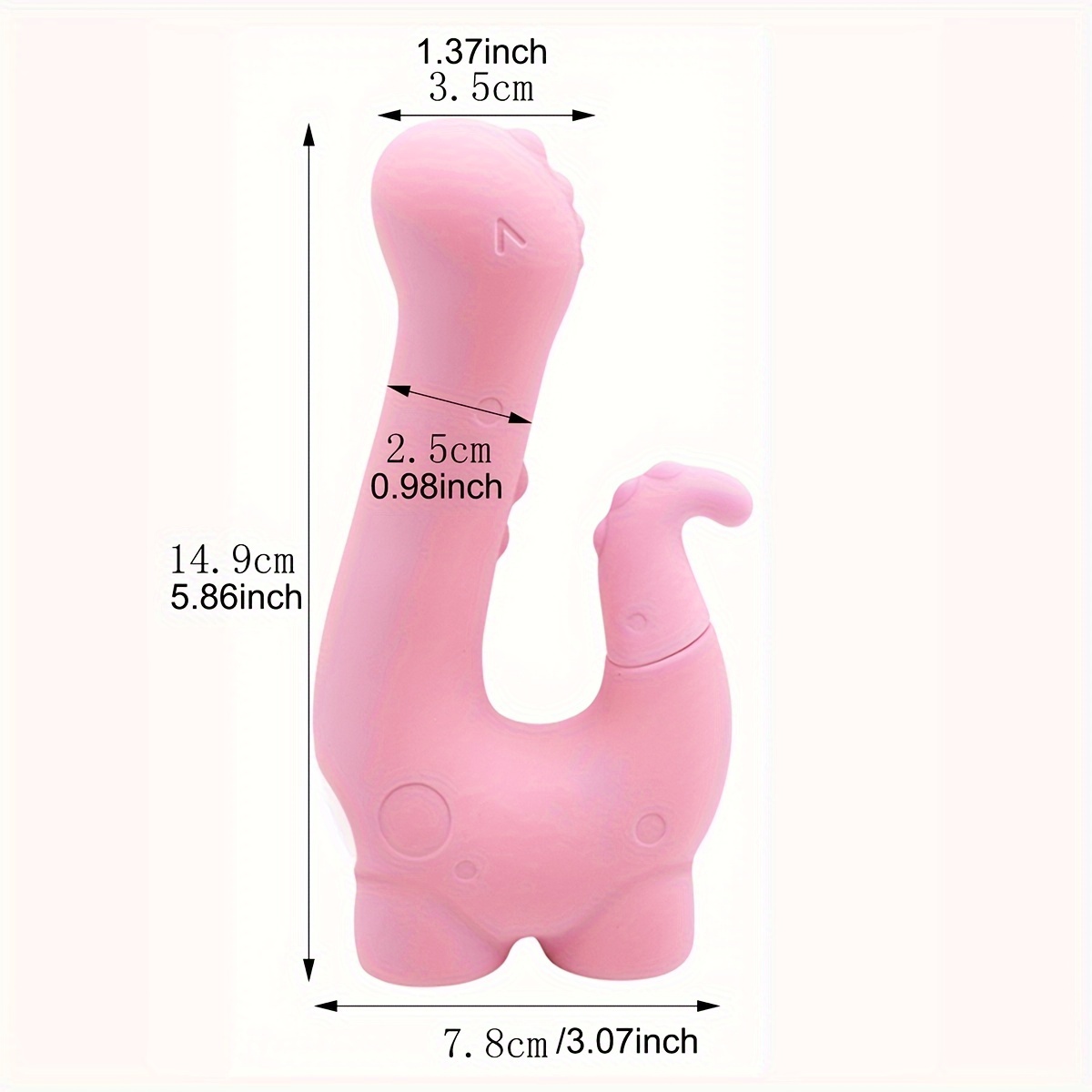 1pc cute little dinosaur shape erotic supplies 5 frequency sucking 10 frequency vibration warming female massager 2