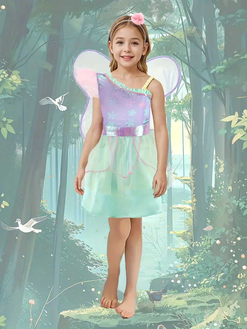 1 purple fairy lace suspender dress 1 purple mesh wings 1 - Temu Kuwait 1 purple fairy lace suspender dress 1 purple mesh wings 1 - Temu Kuwait