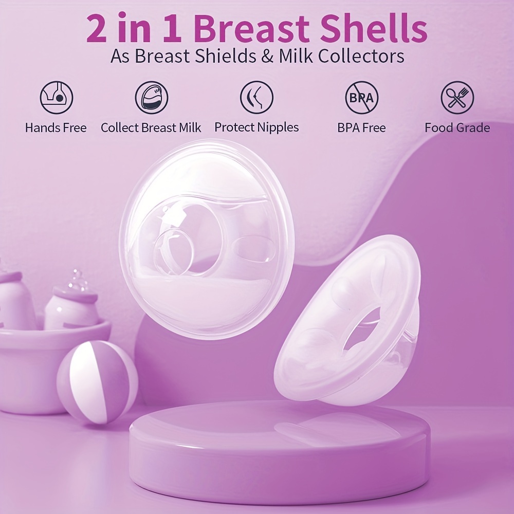 reusable silicone breast   milk collectors food grade bpa free easy to clean   details 1