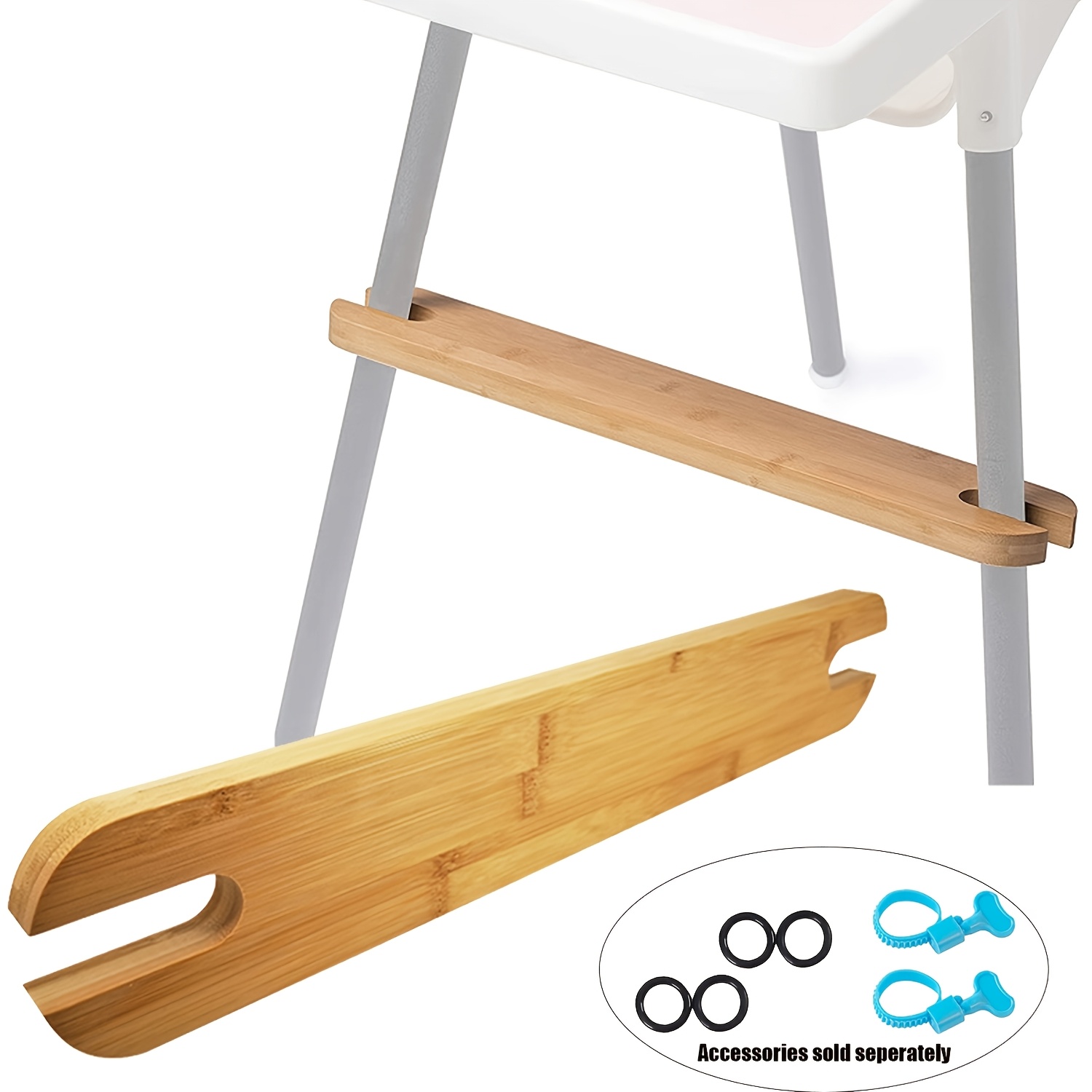 office adjustable bamboo high chair  rest high chair   rest compatible with   high chair anti slip additions sold separately mixed color