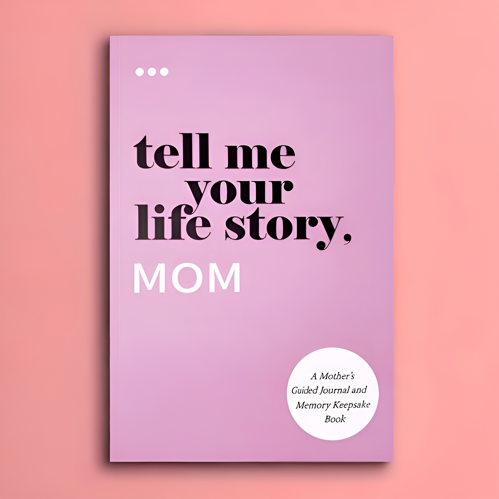 

1pc 2025 New " Me Your , Mom" Memory Journal - Hardcover, Plain Ruled, English Language, Family Keepsake With Reflective