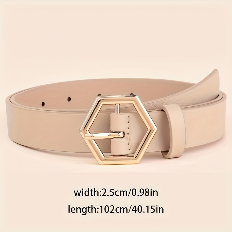 Three-Pack Golden Buckle Decorative Trendy Women's Belts