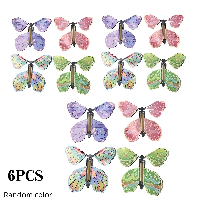 TEMU 6pcs (random Color) Youth Flying Toy - Birthdays And Easter Parties - Ideal Birthday Gift Fillers And Classroom Prizes
