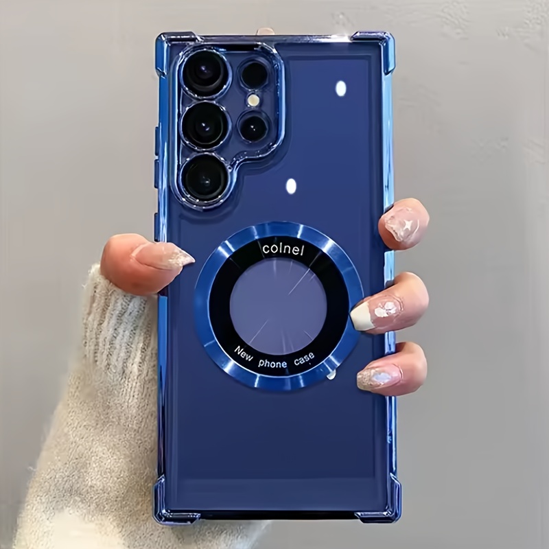 TEMU Phone Case - Magnetic Window Phone Case Compatible With Compatible With Galaxy S26 Ultra S26   Plus S26, Clear Shockproof Wireless Cover