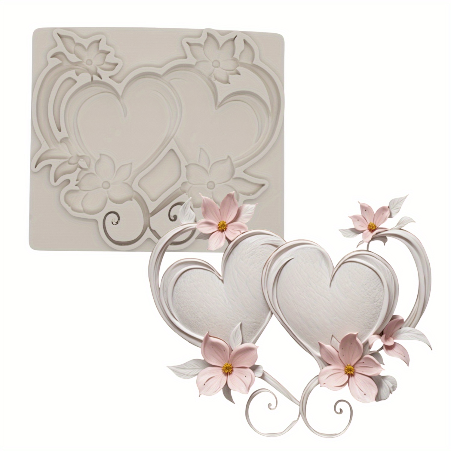 Flower Silicone Mold, Gummy Chocolate Embossing Mold, Cake Decoration Tool, Diy Clay Plaster Model Baking Pan, Epoxy Resin Mold