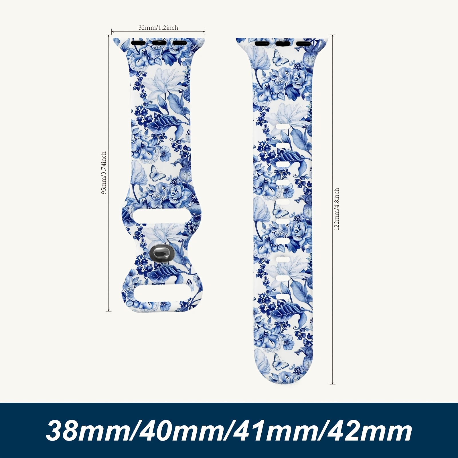TEMU Silica Gel Strap For Watch | Clasp, Multicolor, Quick Release, Waterproof, Breathable, Adjustable, Allergy-resistant, Comfortable, Durable,
