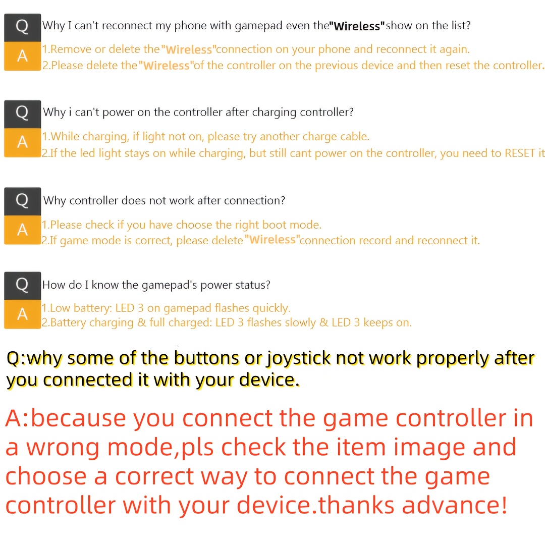 [Wireless Gamepad] Wireless Gamepad | for iPhone/Android/Steam Deck/PC/Table Mobile Phone Controller, Wireless Game Controller Joystick Telescopic Gamepad - COD Mobile Diablo Immortal, Directly Play