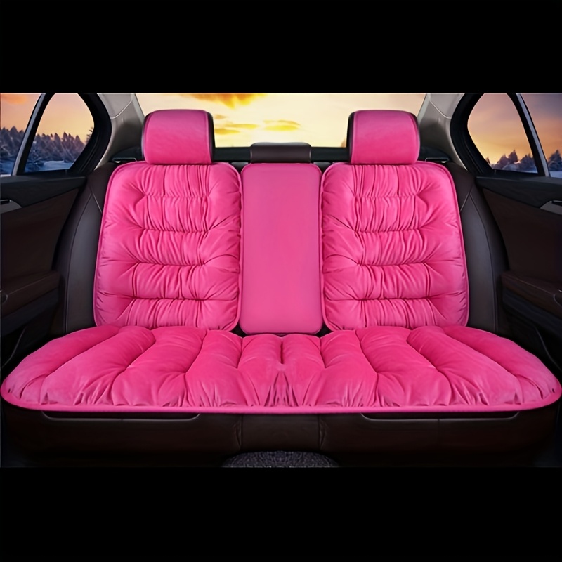 ultra soft car seat cover plush front rear seat cushion - Temu