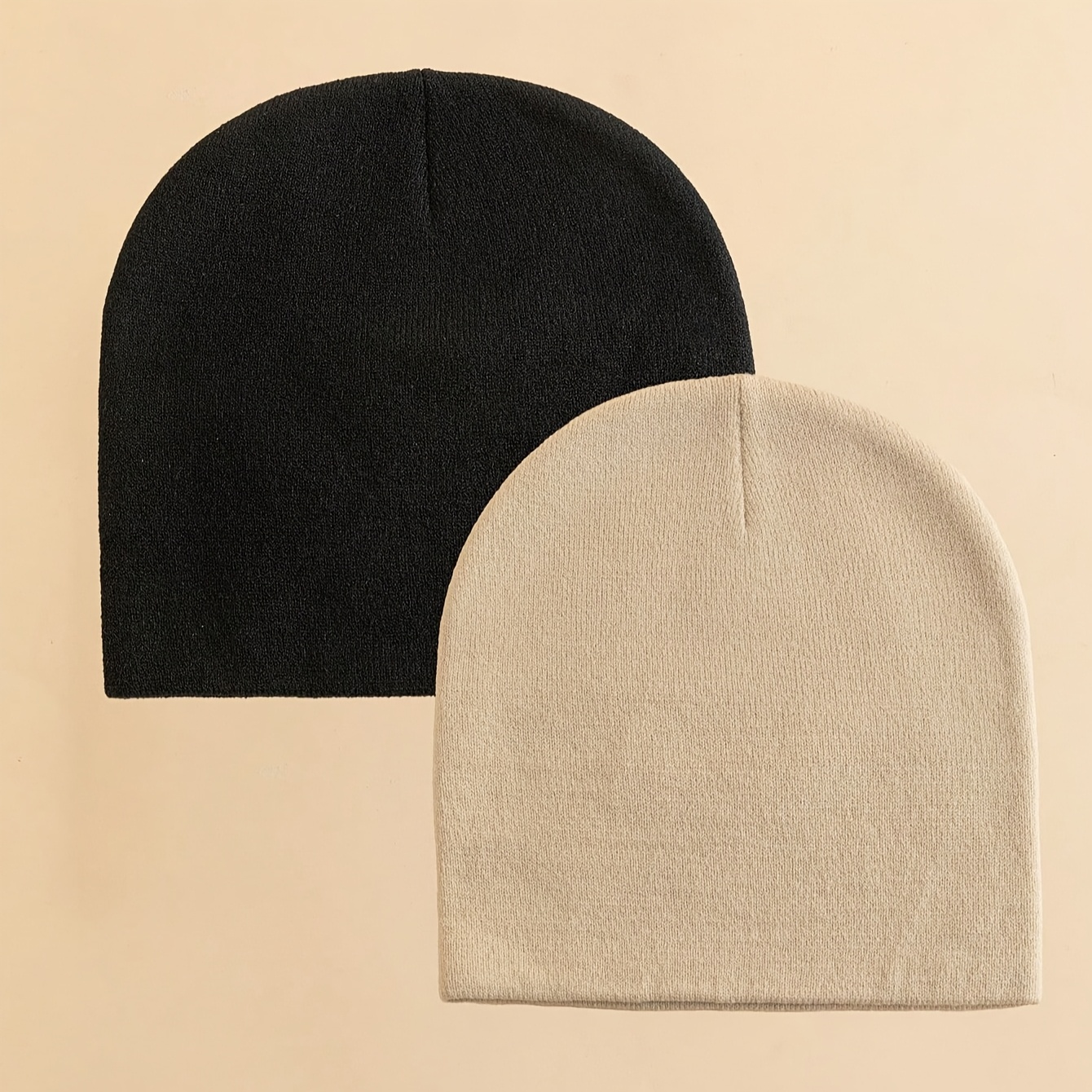 E-shop Unisex Beanie in Unifarben - Leicht und Atmungsaktiv, Elastische Passform für Ganzjahres-Sport & Freizeitkleidung, Mehrfarbige Optionen (Nur