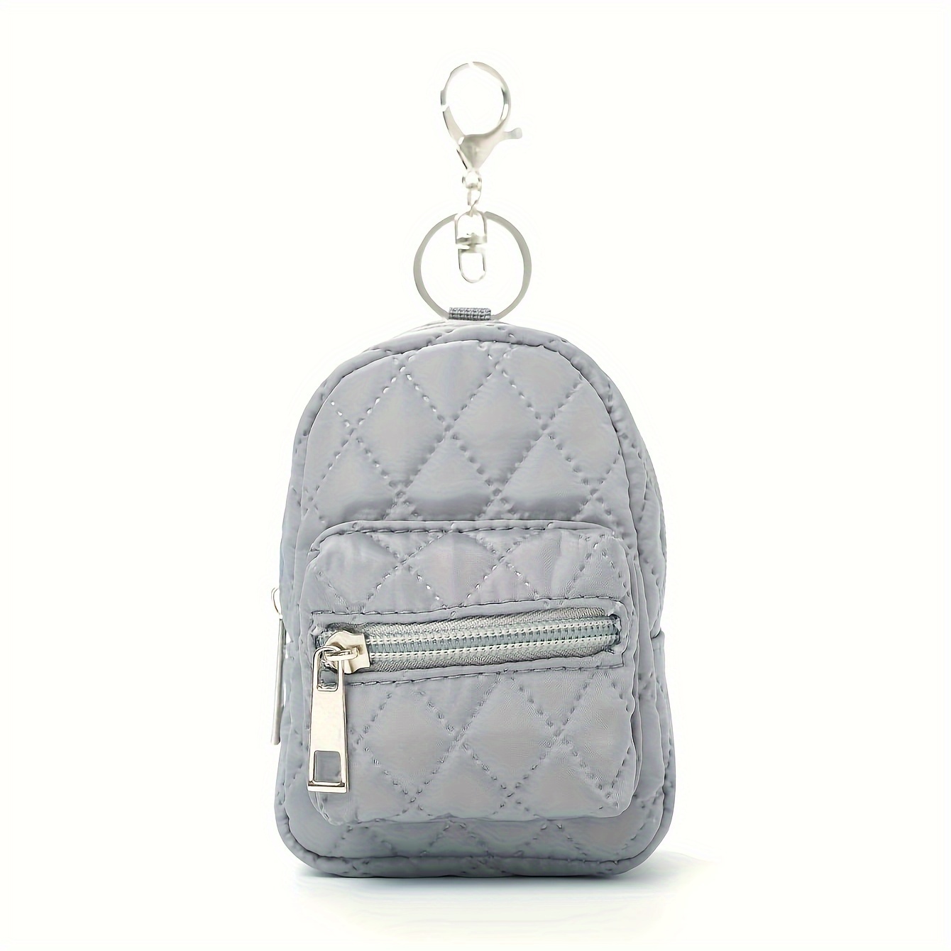 

1pc Small Mini Ins Niche Solid Color Quilted Cosmetic Bag Portable Coin Purse School Bag Type Storage Bag Can Hold Keys Lipstick Bag