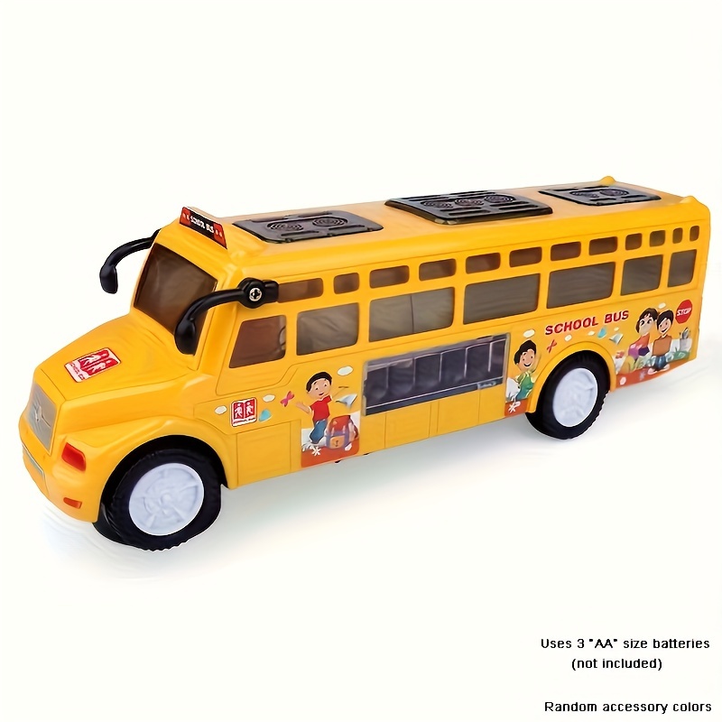 Electric Bus Toy Electric School Bus Toy with Music and Lights | All-Wheel Drive Simulation Bus, Car for Boys and Girls - Holiday Gift 4 Electric Bus Toy Electric School Bus Toy with Music and Lights | All-Wheel Drive Simulation Bus, Car for Boys and Girls - Holiday Gift - Image 4