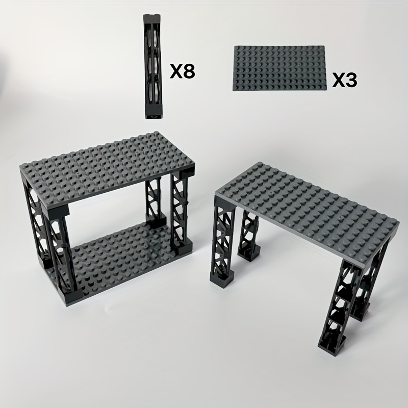 3 Tier Desktop Organizer with Building Blocks Storage Solution