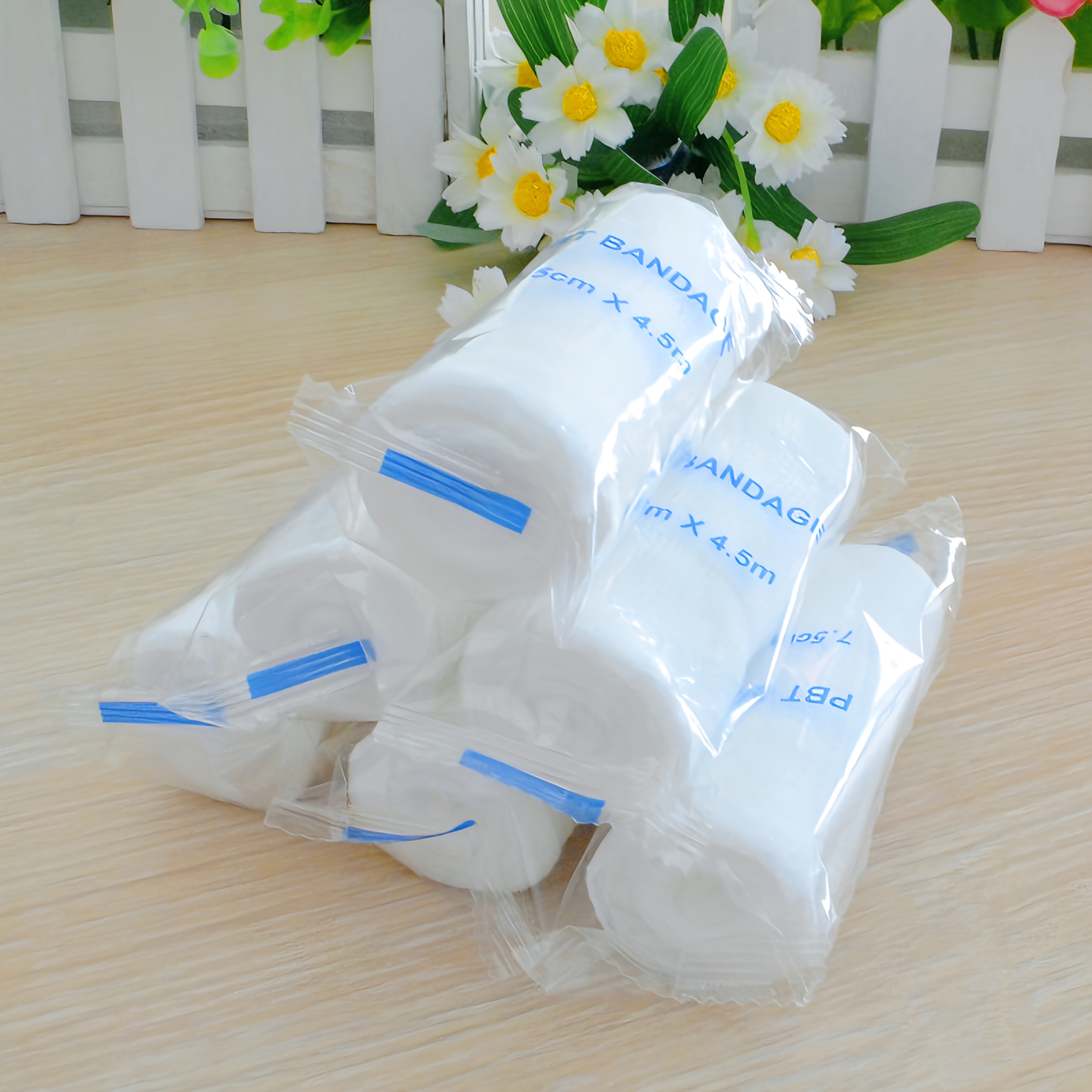Image of 10pcs Elastic - Sports Protection Pbt Breathable Compression Wrist Knee Ankle Support Basketball Fitness Anti-sprain Elastic Band