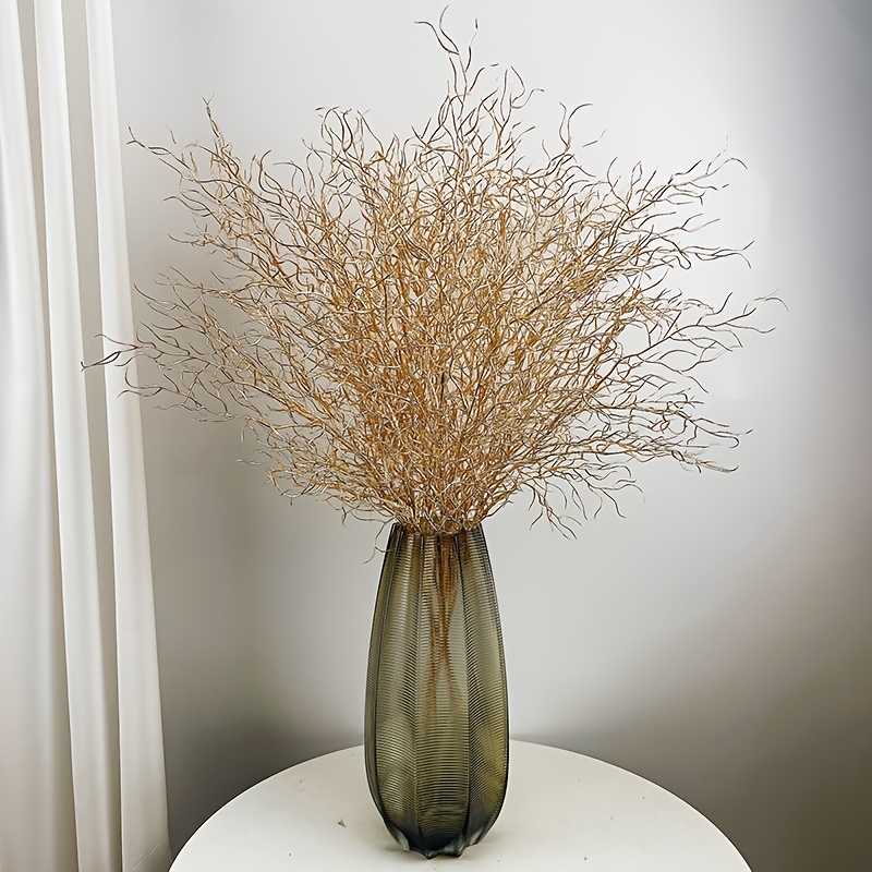 3pcs Beard Grass Artificial Flowers, High-quality Realistic Plastic Coral Branches For Home Wedding Party Decorations, Holiday Christmas Thanksgiving Decor