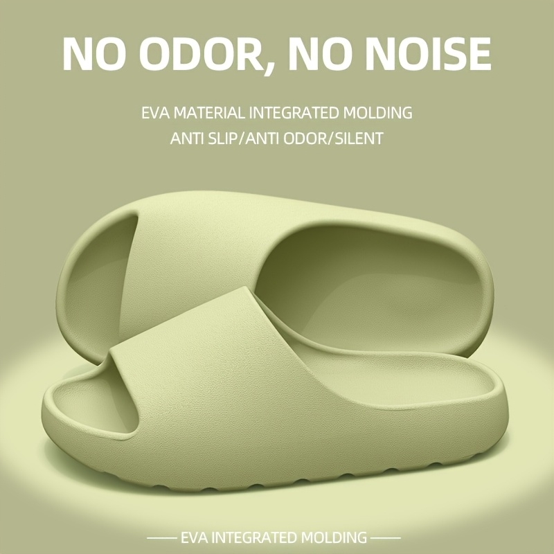 Women'S EVA Slip-On Slippers - Lightweight, Non-Slip, Soft Thick Sole, Casual Height Increase, All-Season Indoor Shoes, Black, Comfortable House Slippers | Soft Thick Sole Slippers | Slipon Comfort, House Slippers