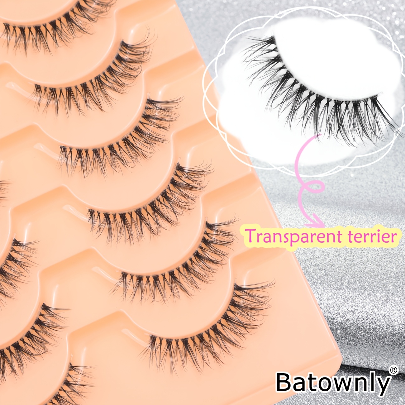 10 pairs of false lashes natural curling fluffy lengthening crossing transparent elastic false eyelashes extension 3 13mm more realistic eye corner extended   false eyelashesphj 2432 details 4