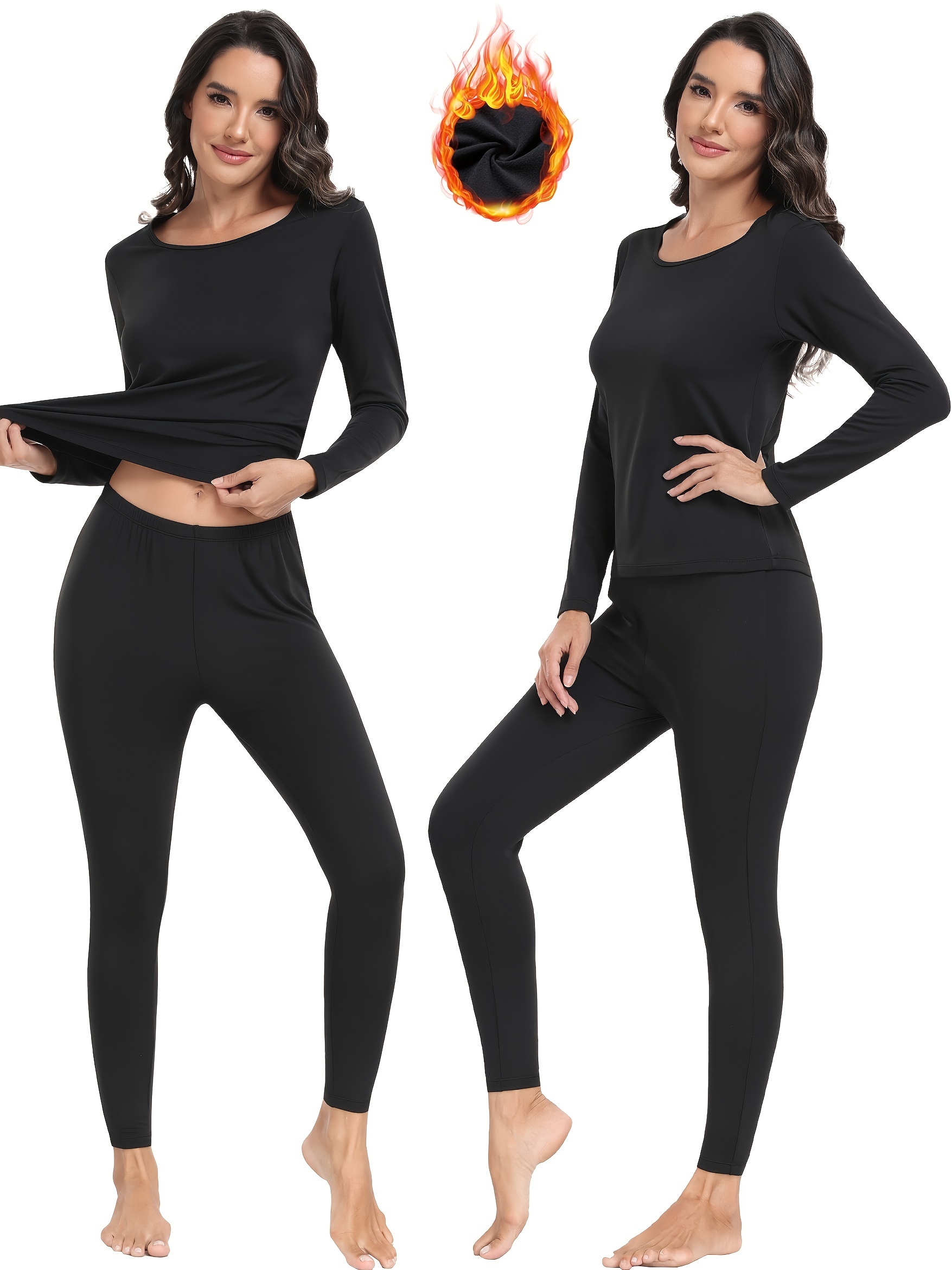 TEEPIRE Women 's Thermal Underwear Set with Lightweight