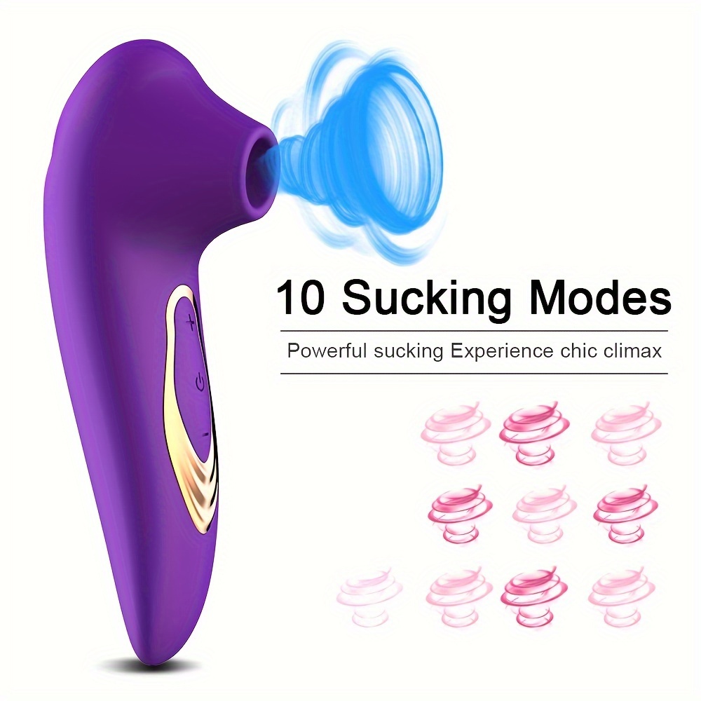 vibratore per stimolazione del clitoride e capezzoli con aspirazione, giocattolo erogene per principianti, stimolatore vibroacustico con 10 modalità di aspirazione per donne e coppie Dettagli dell'articolo 0