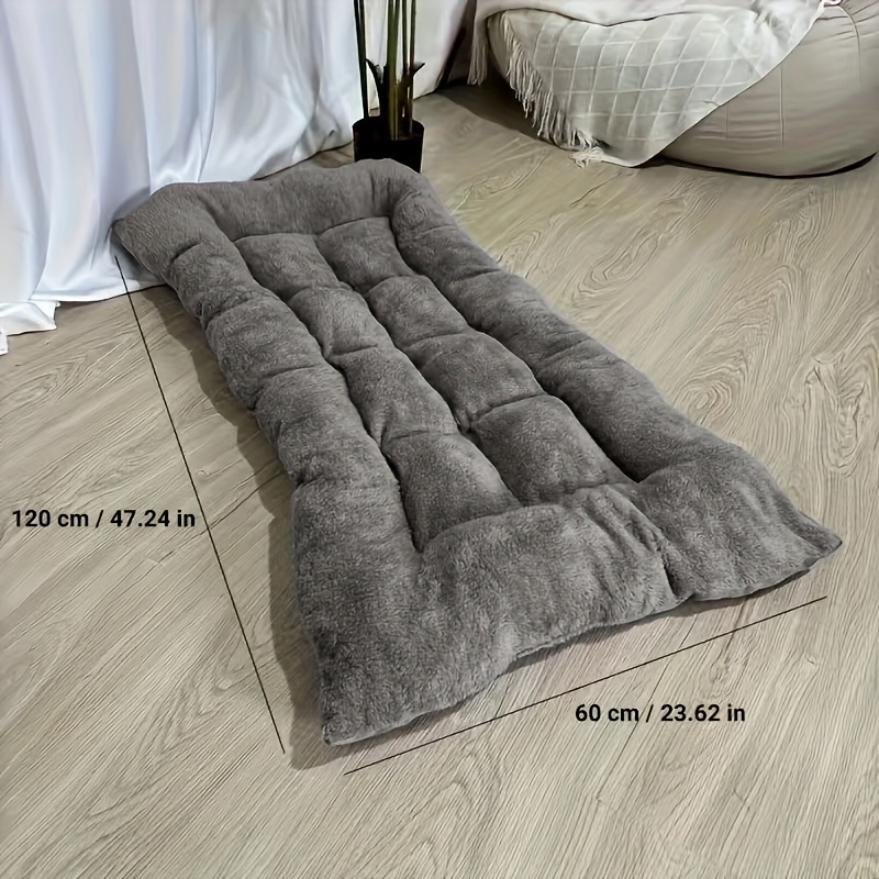 E-shop 2025 Verbessertes extra großes Plüsch-Hundebett-Sofa – verdickte, ultraweiche Polyester-Haustiermatte mit Kopfstütze & erhöhten Rändern,