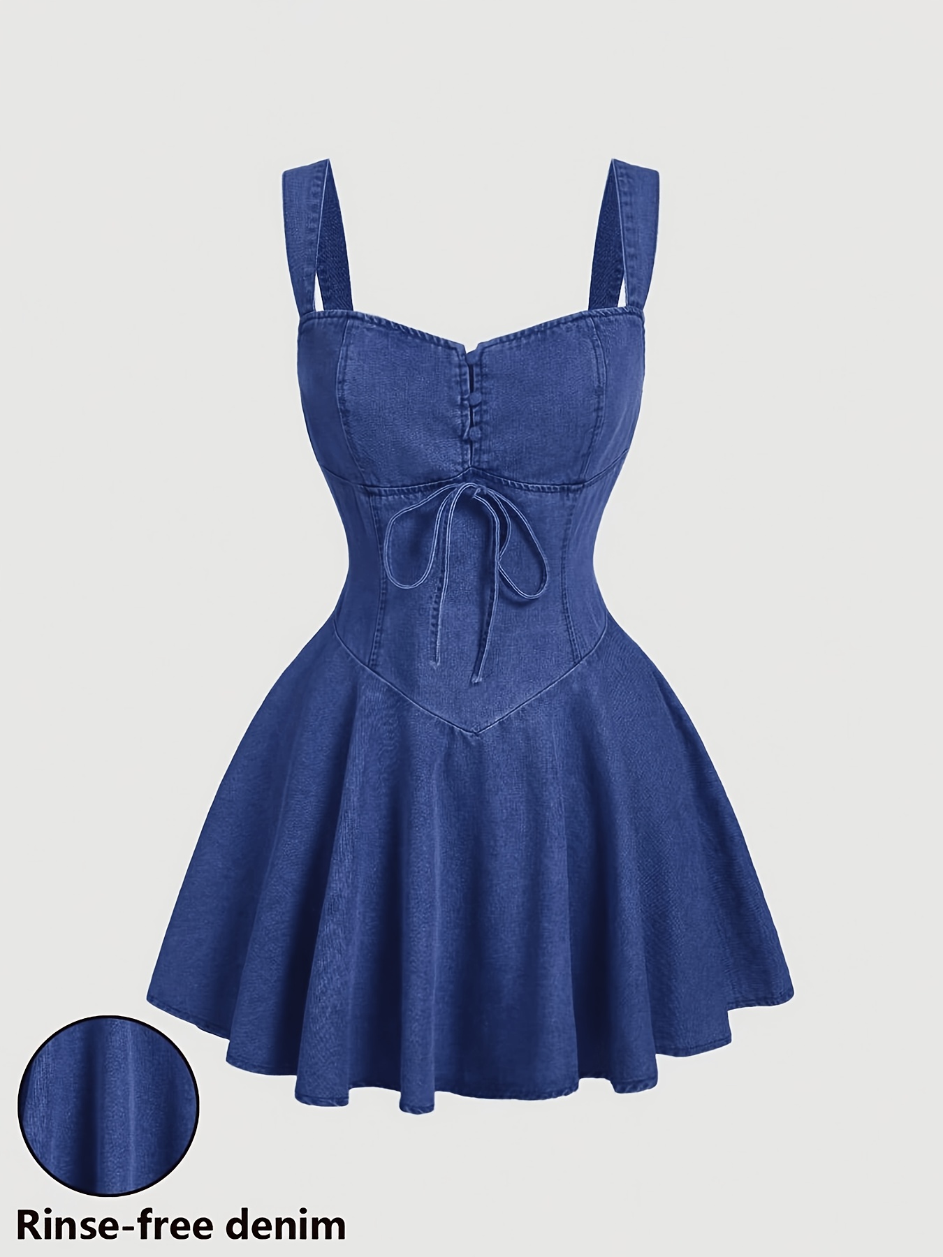 blue denim dress sold on Temu United States blue denim dress sold on Temu United States