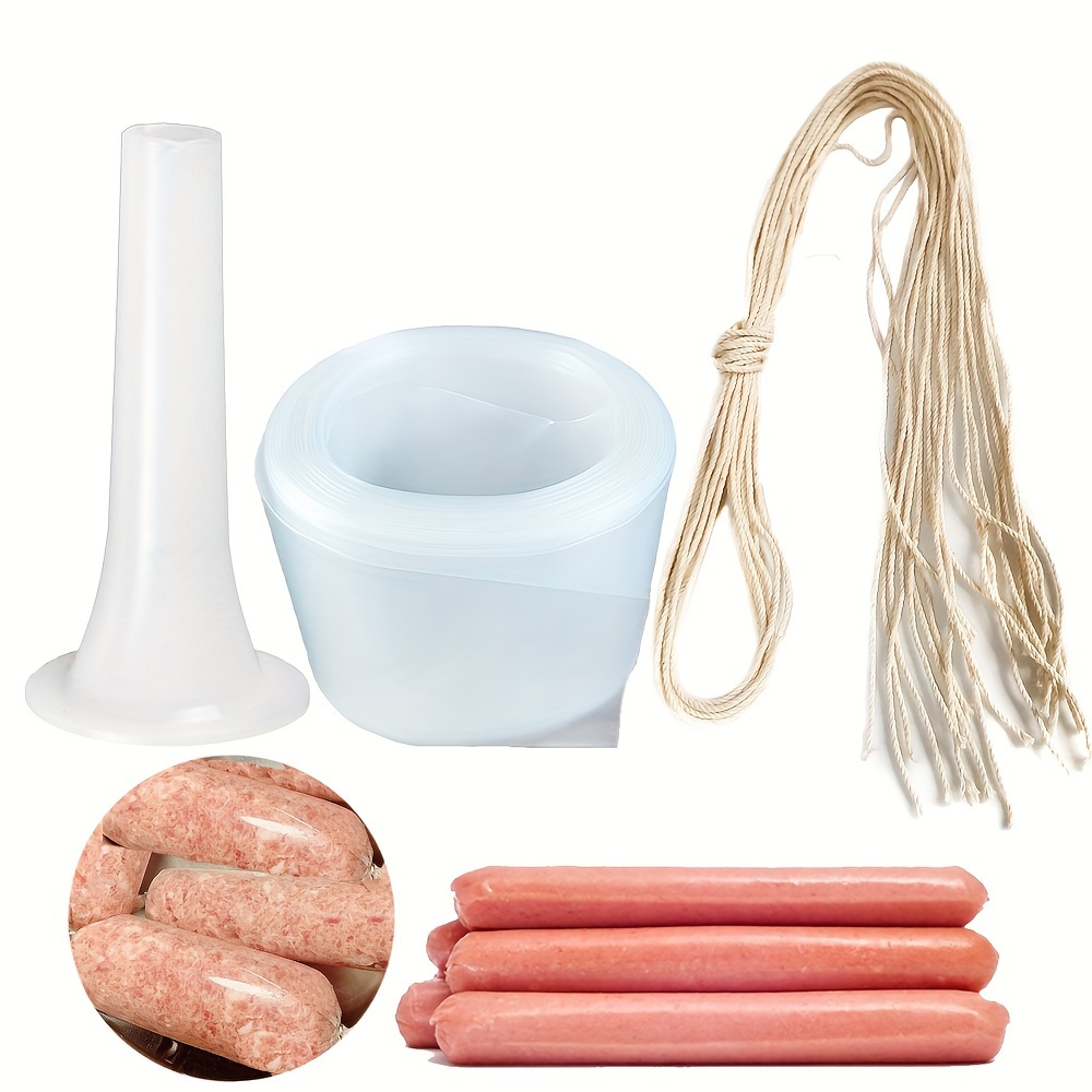 TEMU Juego de herramienta para envolver salchichas de plástico resistente a altas temperaturas, diámetro 32 mm, herramienta para hacer salchichas,