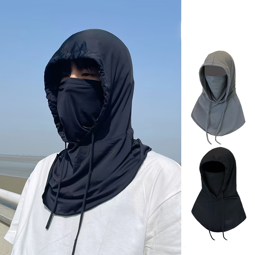 

Uv Protection Cooling Ice Silky Mask, Full Face Cover With Neck Gaiter For Summer Driving Cycling Hiking
