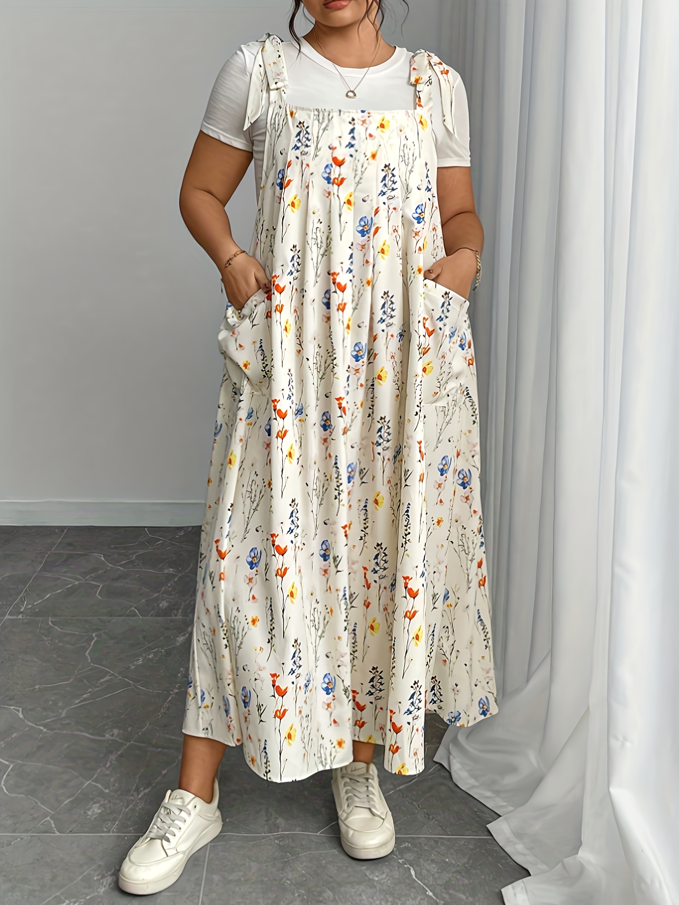 sachin and babi light blue dress XL White Mexican Dress main image 0