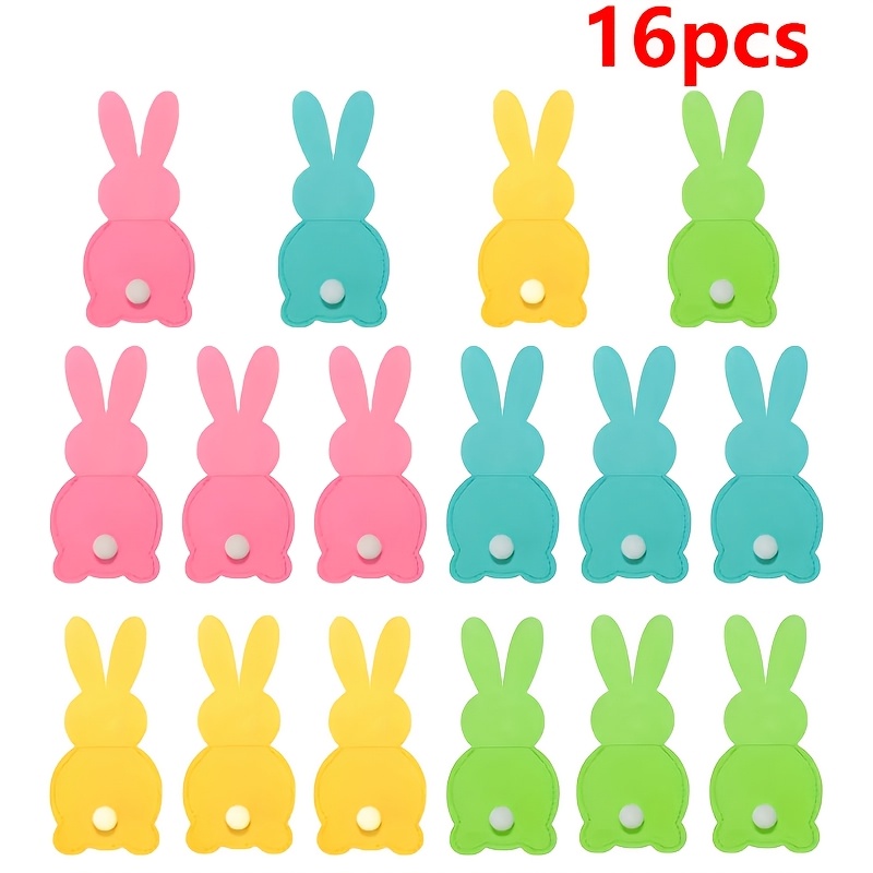 16pcs Easter Felt Cutlery Holders Set | Creative Thickened Felt Placemats With Cute For Party Table Decoration