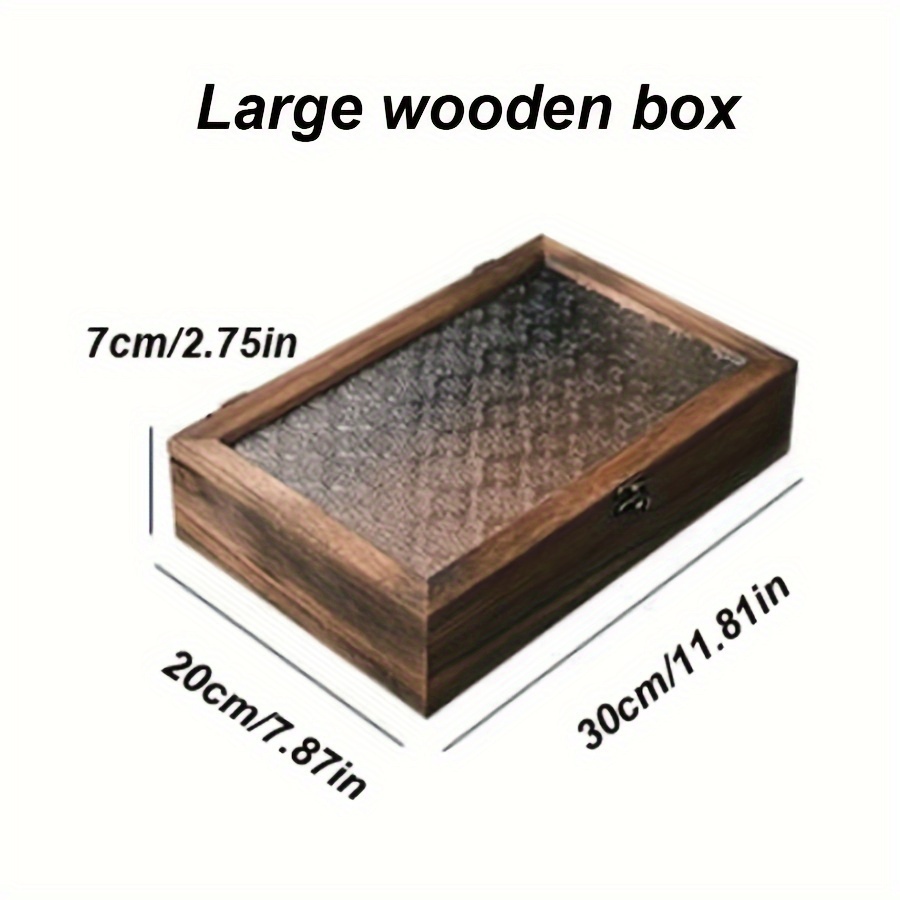 TEMU Wooden Storage Box Lid, Jewelry Organizer Top, , - Wooden For Accessories