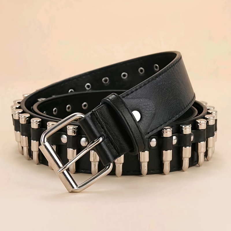 Punk Y2k Goth Leather Belt Tassel Chain Girl Fashion Belts - Temu