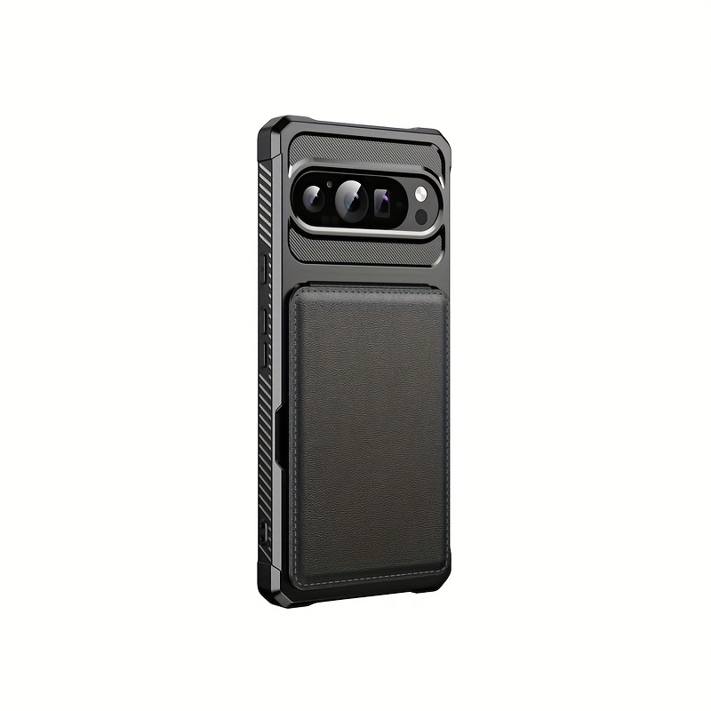 TEMU -style Card Slot Phone Case For Google Pixel 7, 8, 9, 9 Pro, 9 Pro Xl - Leather Card Holder With Magnetic Flip Cover Top And Bottom, Stylish