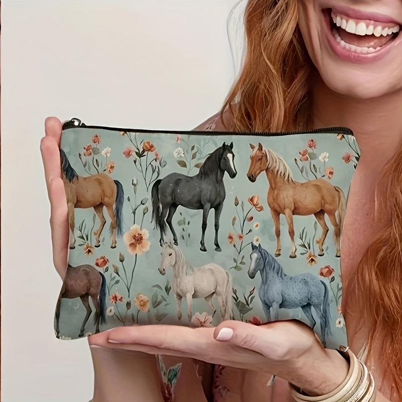 Fashionable Zippered Makeup Bag - Lightweight Foldable Travel Cosmetic And Toiletry Organizer - Perfect Gift For Women, Teachers, - Toiletry Pouch - Storage Bag
