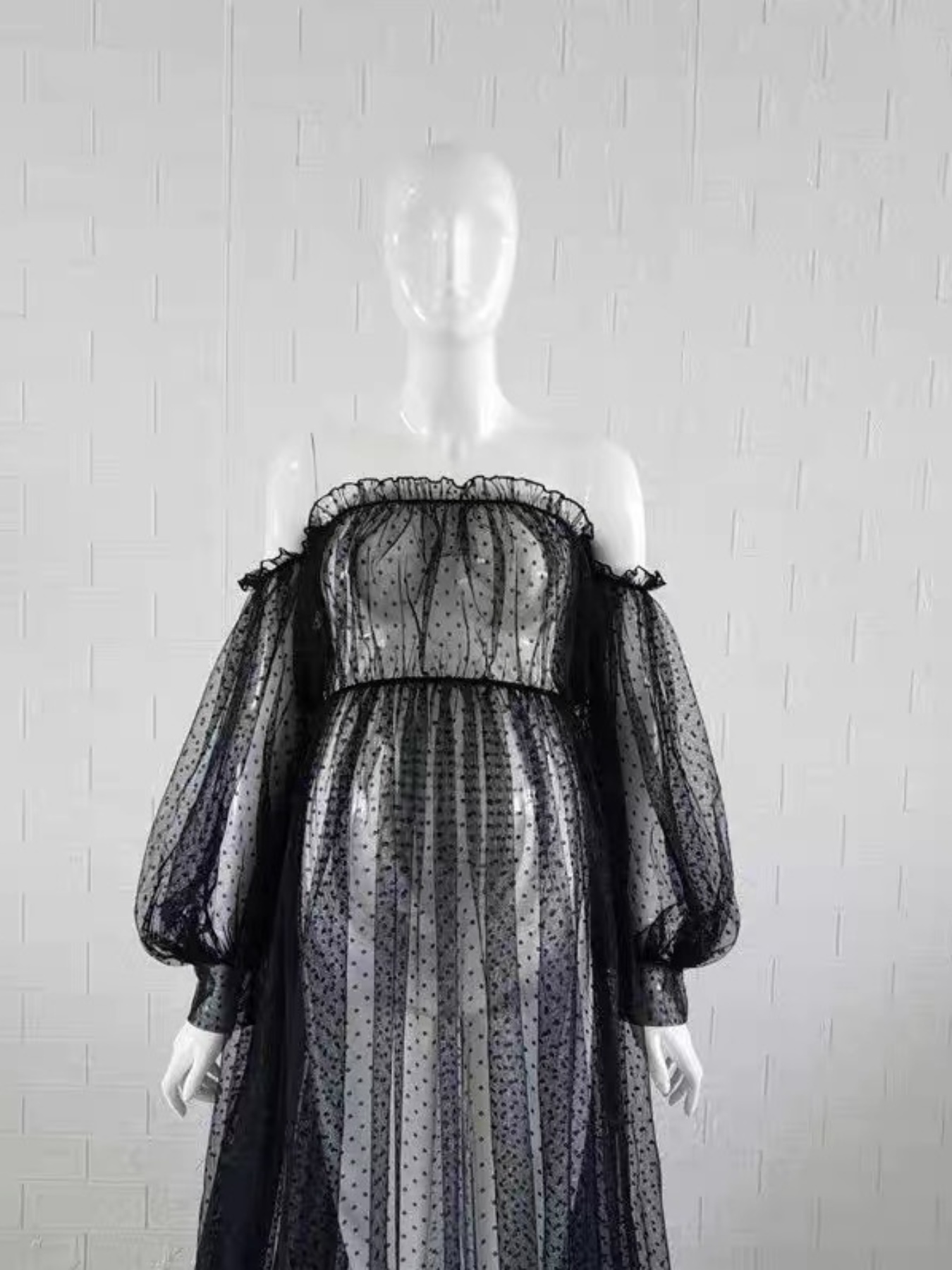 knee length dresses for ladies Pinkblush Black Lace Overlay Maternity Maxi Dress main image 0