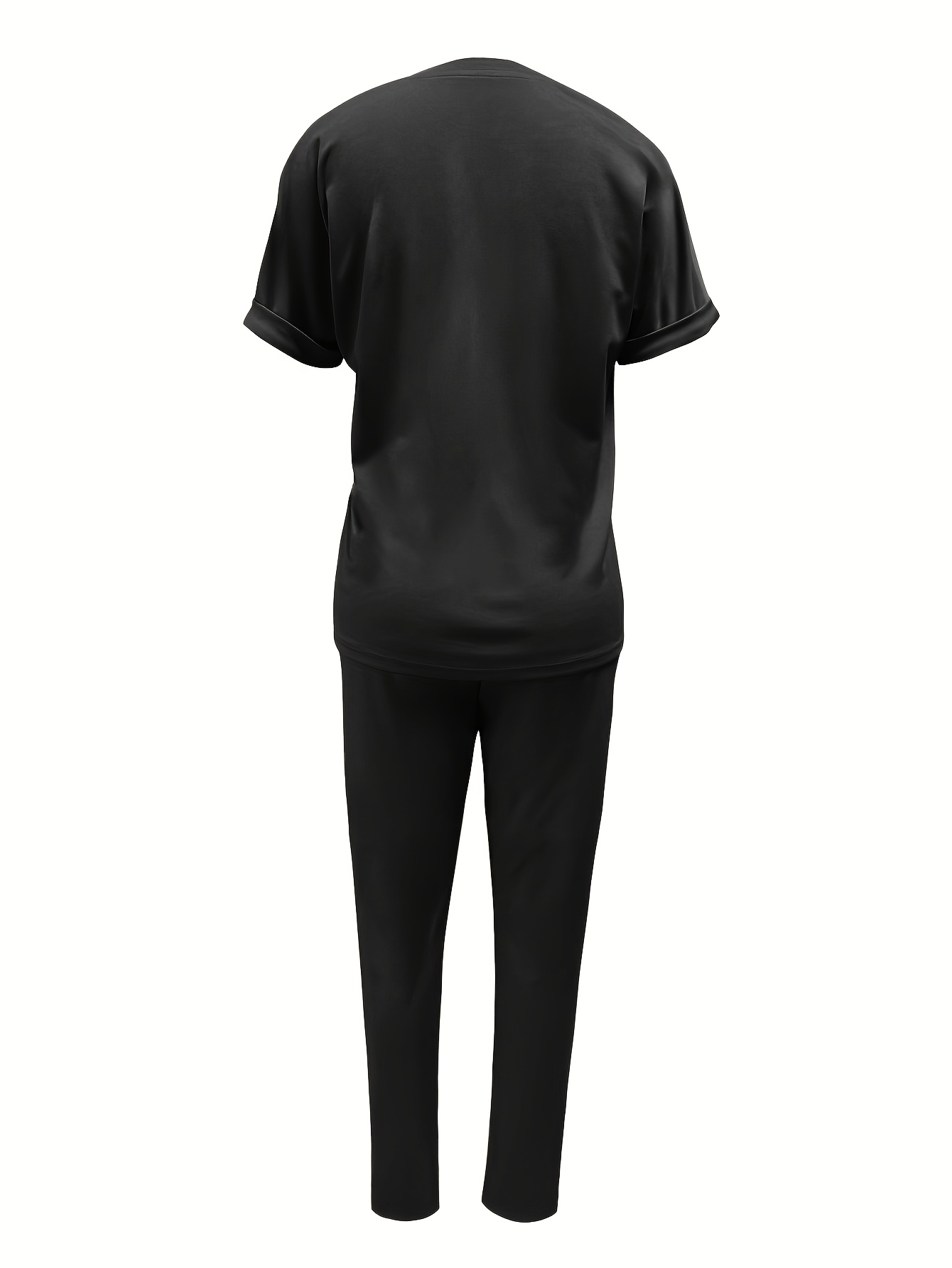 fashionable commuting short sleeve and long pants casual outfit Product details 13