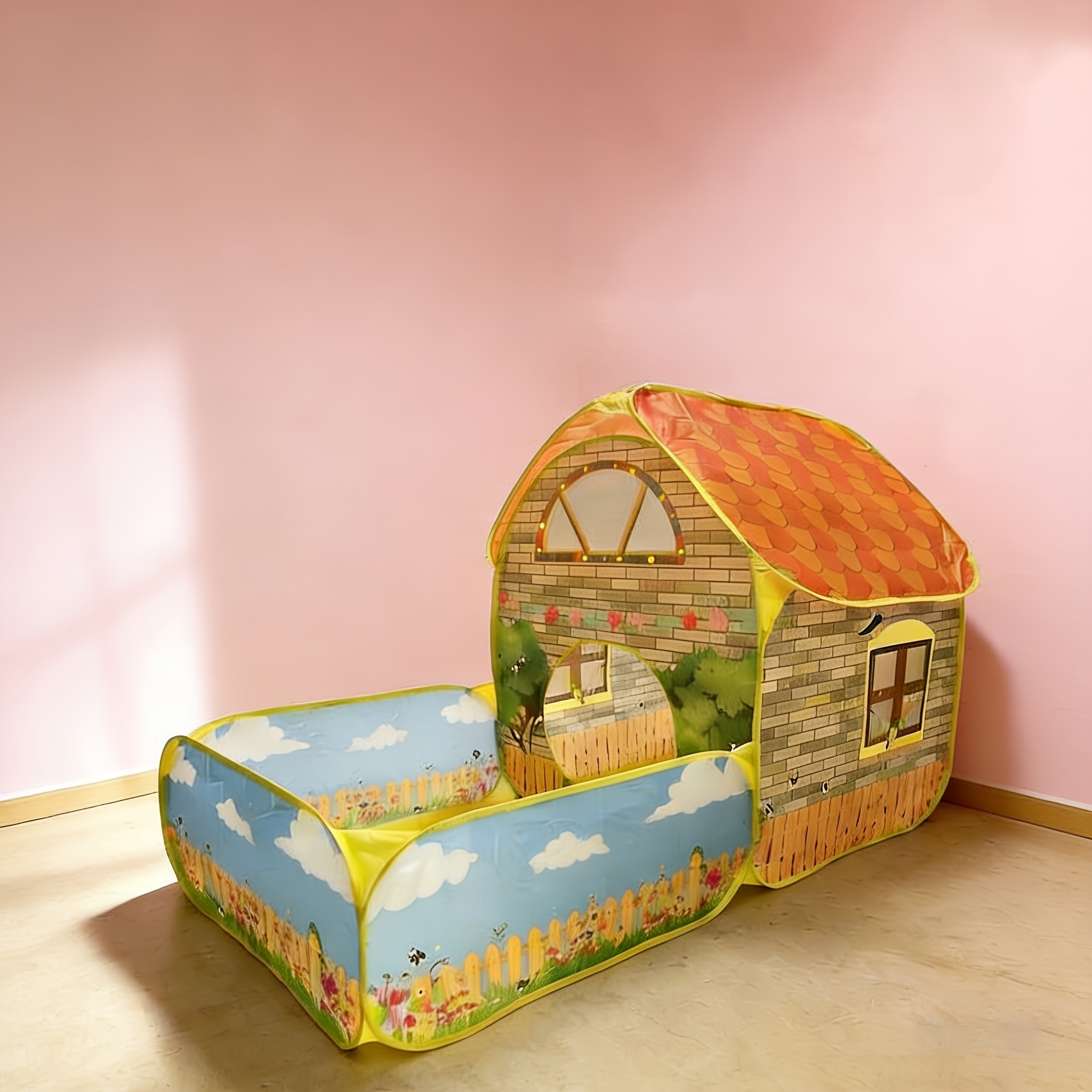 Image of A Specifically For Children. It Perfectly Combines The Freshness Of An Indoor Garden With Of A Ball Pit, A Spacious Private Playground
