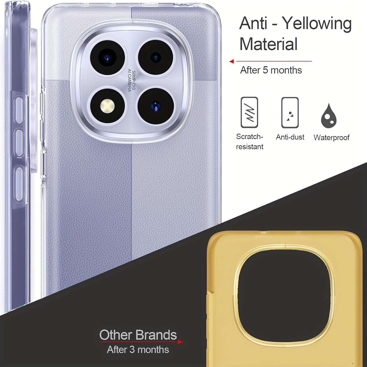 dual layer transparent full body protect 360 degree phone Temu