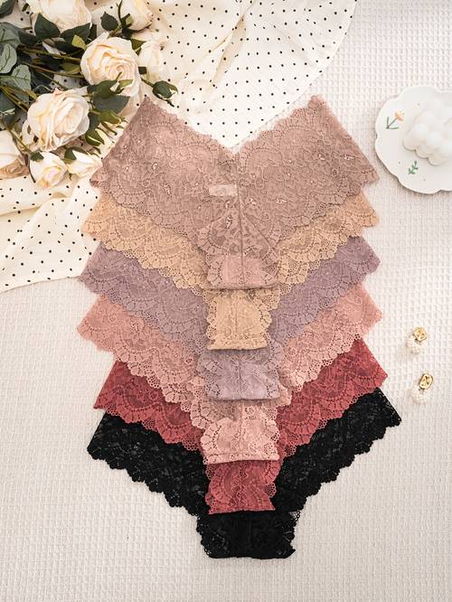 womens lace briefs 6 pack