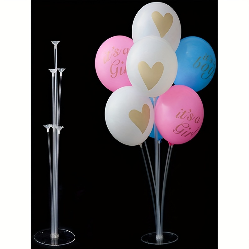 

Set, Balloon Stick Stand, Balloon Base With Pole And Cup, Table Desktop Centerpiece Holder, Balloon Accessories, Prefect For Wedding, Anniversary, Mother's Day, Birthday Party Decor Supplies