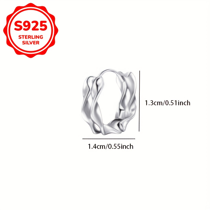 925 Silver Hypoallergenic Double-Layer Möbius Ear Cuffs — Unisex Design