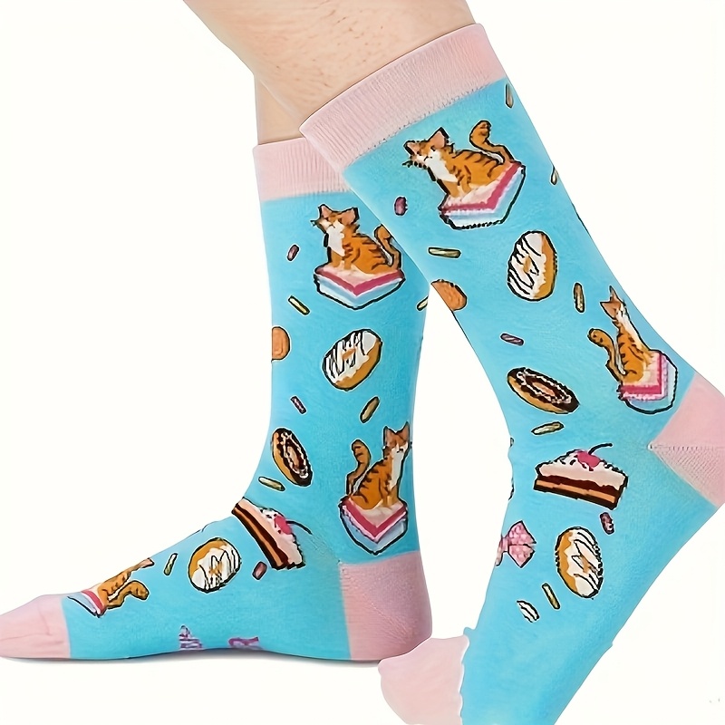 Image of 1 Pair Of 2025 Best Daughter English Letter Socks, Hand Wash Or Cleaning, Solid Color Fabric