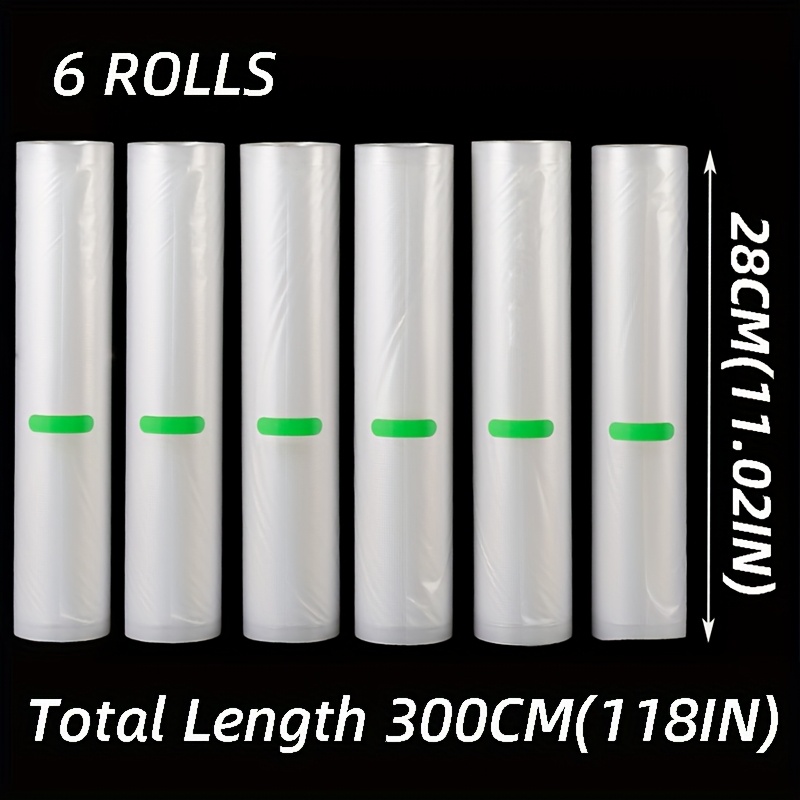 Image of 6 Roll 3 Meter Vacuum Seal Bags For Extended Food Preservation, Size Options, Perfect For Sous Vide, Freezer, And Long, . Ideal For Home, Commercial Kitchens, And Bulk Storage, Food Flavor