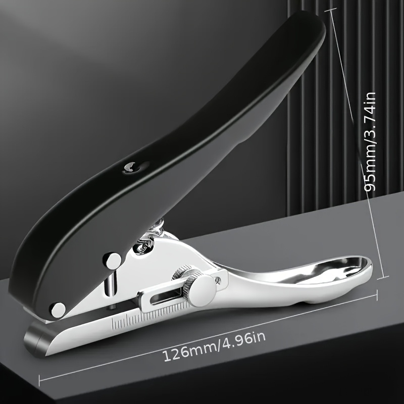 TEMU 1pc A Metal Handheld Hole Punch, Designed For Flat Corners In Woodworking, This Portable Is Suitable For Punching Holes In Paper, Cards, Photos,