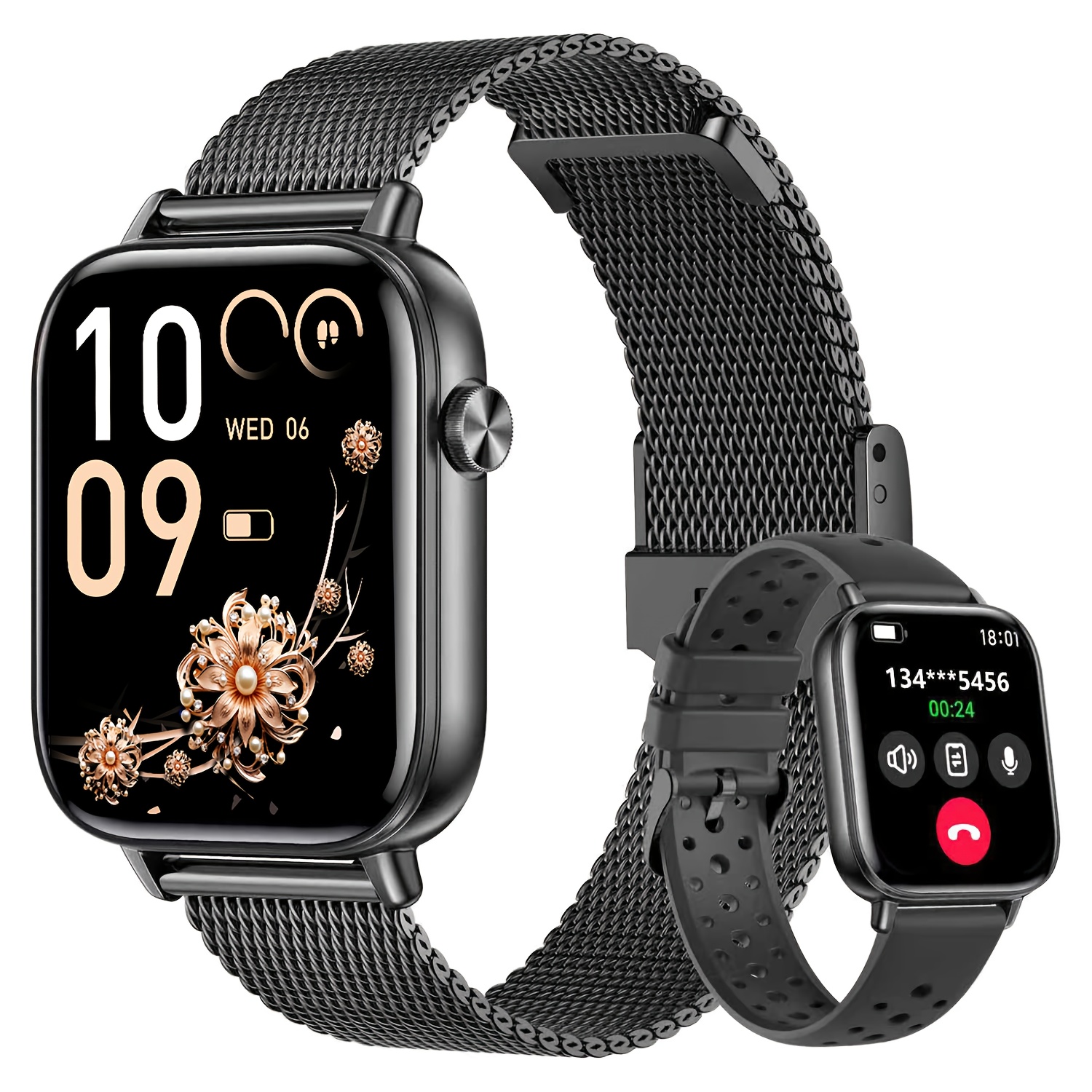 Smartwatch Uomo Donna Con 1,85 Pollici - Effettua E Rispondi Alle Chiamate - 100+ Modalità Sport