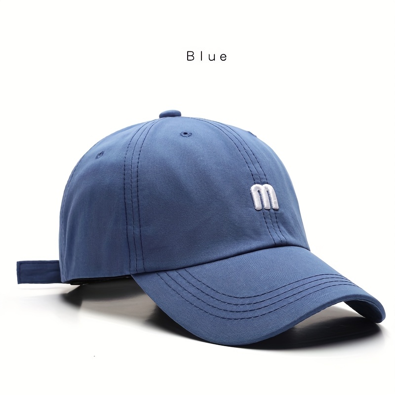 adjustable baseball cap embroidered m logo breathable sun  display picture 3