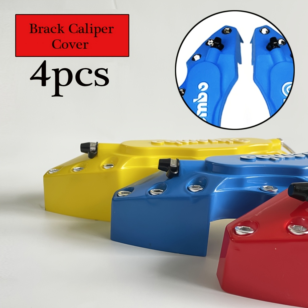 

4pcs Heat-resistant Abs Brake Caliper Covers Set - Fit For 16" To 18" Wheels