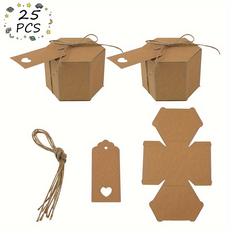 25pcs Hexagonal Paper Boxes