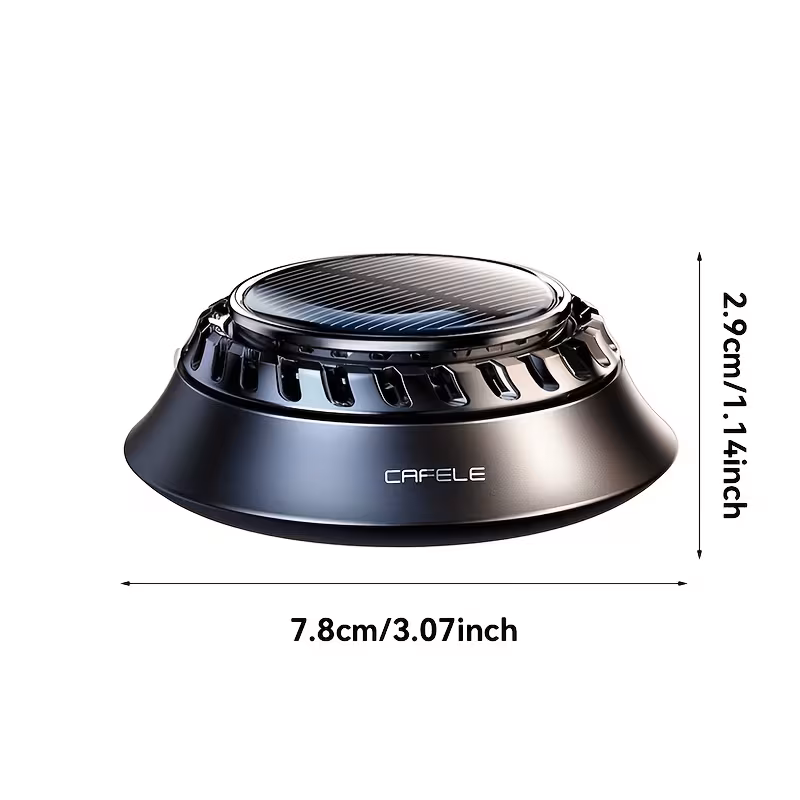 solar powered rotating car diffuser high end air freshener center console ornament car fragrance diffuser fragrance not included Product details 6