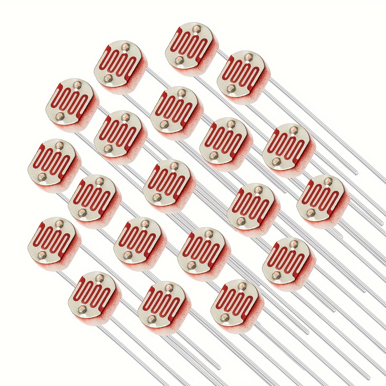 

20-pack Gl5539 Ldr Photoresistors 5mm Light-dependent Sensors With 5ω Resistance For Diy Electronics And Robotics Projects - Non-battery Operated, Hard Wired Room Electrical Components